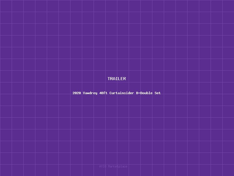 2020 Vawdrey 48ft Curtainsider B-Double Set