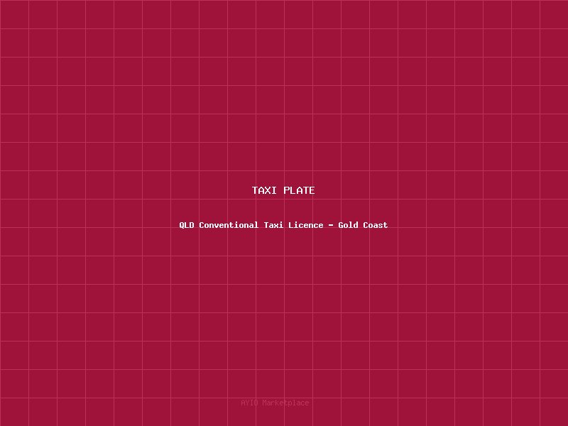 QLD Conventional Taxi Licence - Gold Coast